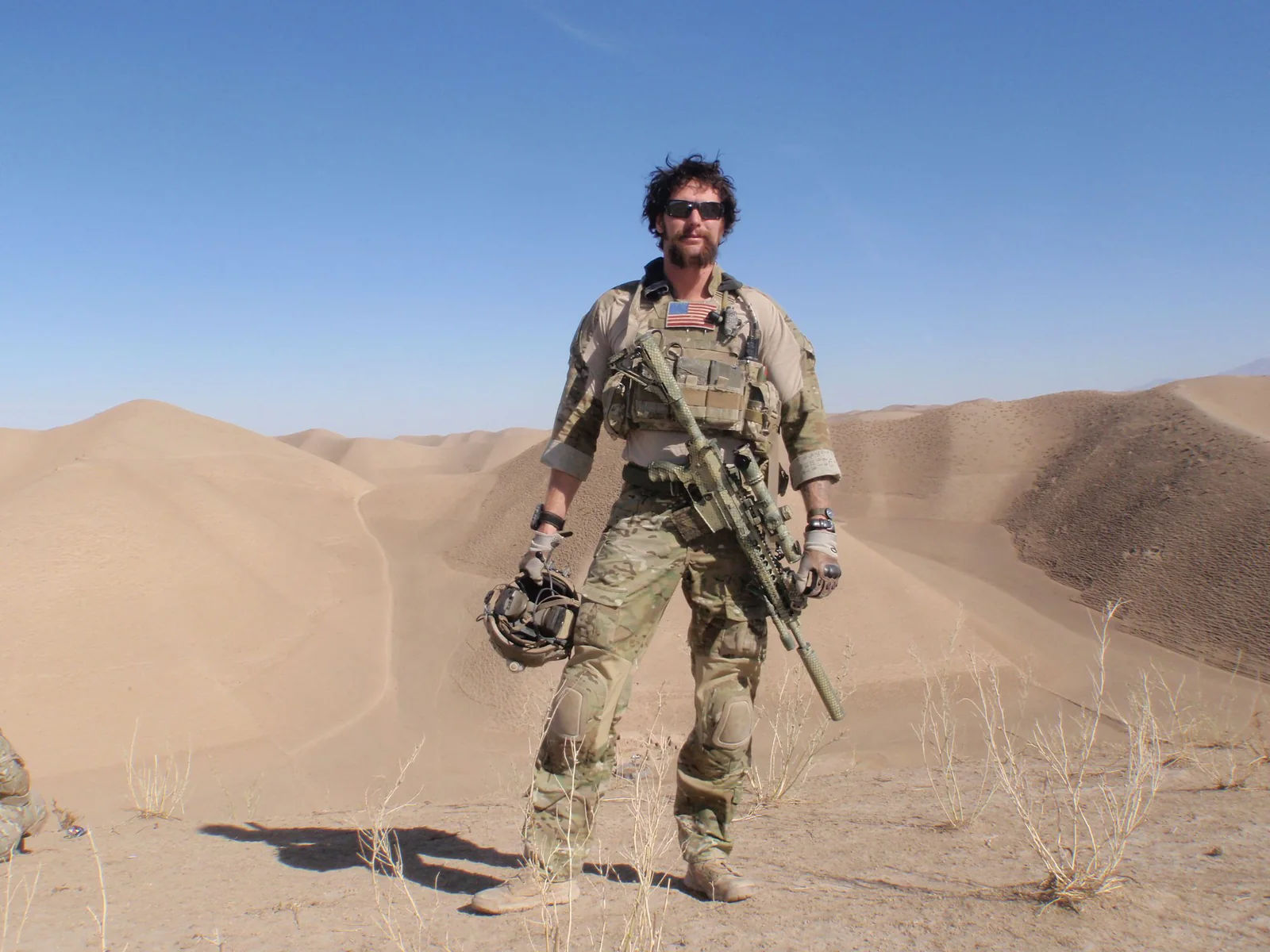Dave Boesch downrange during his years of service