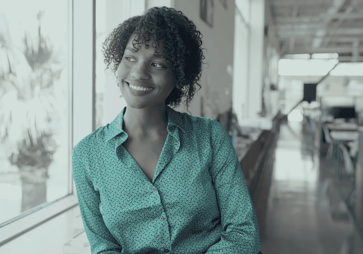 A woman at work in a professional setting